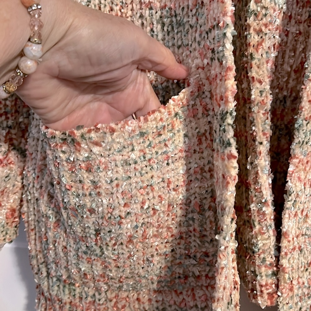 DAVI & DANI NWOTCream Chunky Knit Cardigan Sweater - Picture 5 of 8